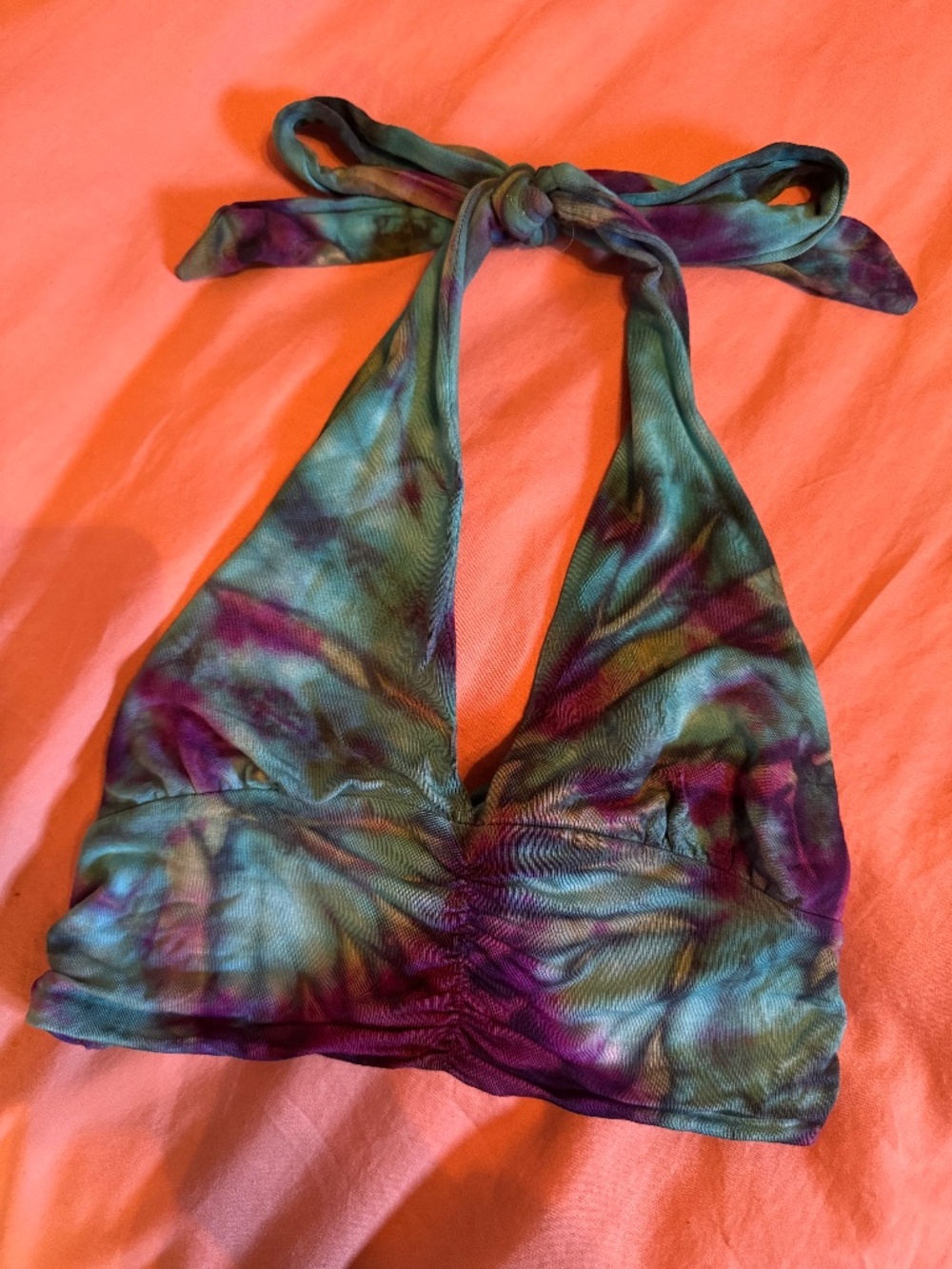 tie dye halter top